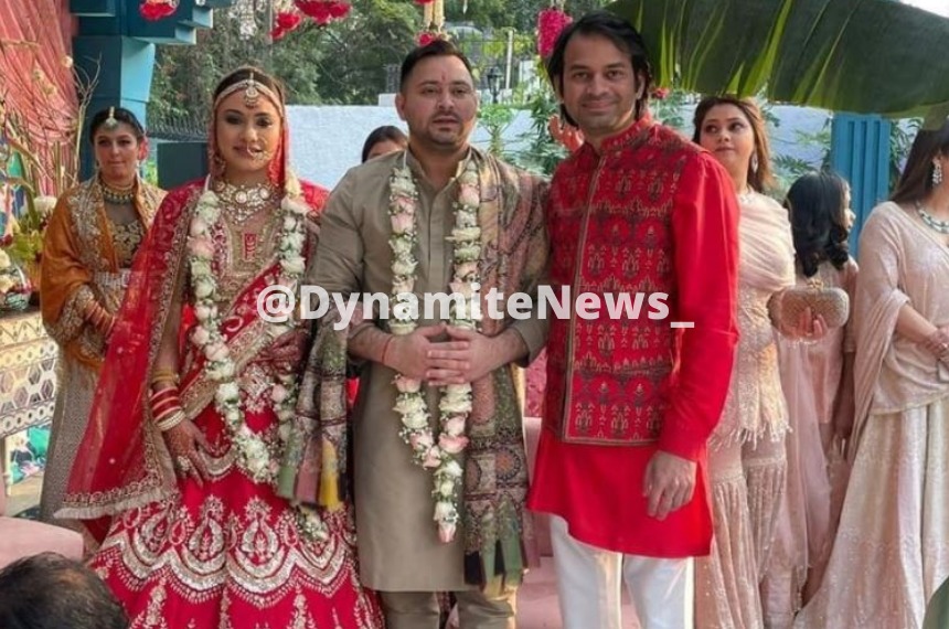 Tej Pratap Yadav at wedding Tejashwi Yadav