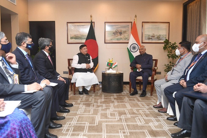 Bangladesh Foreign Minister called on President Ram Nath Kovind in Dhaka