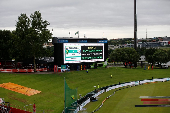 Rain washes out Day 2 (Photo Source- ICC Twitter)