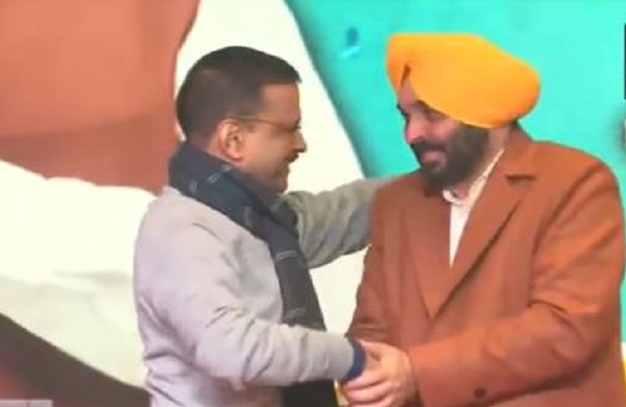 Arvind Kejriwal and Bhagwant Mann