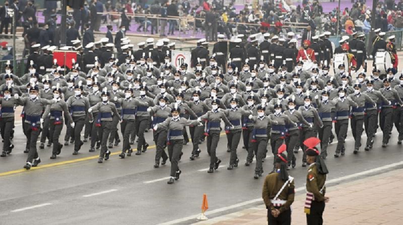 Republic Day Full-dress rehearsal held at Rajpath