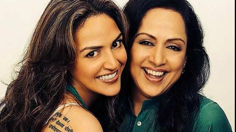 Hema Malini and Esha Deol