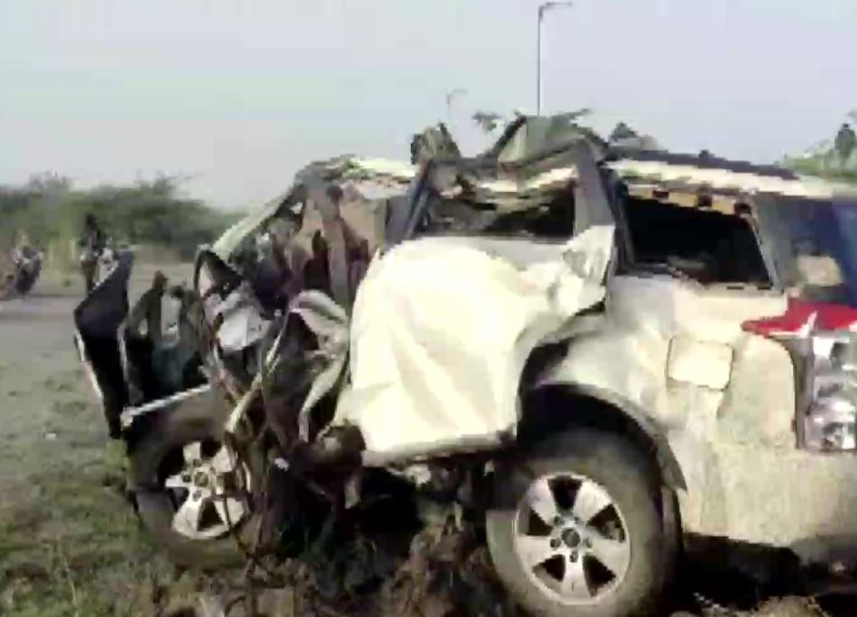 A view of the accident site