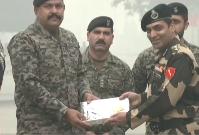 BSF, Pakistan Army exchange sweets, greetings at Attari-Wagah border