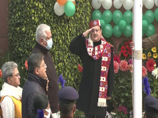 JP Nadda unfurls national flag at BJP headquarters