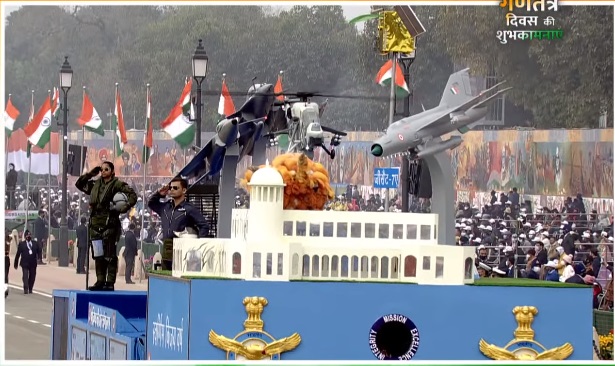 IAF tableau displays 'Transforming for the Future' theme