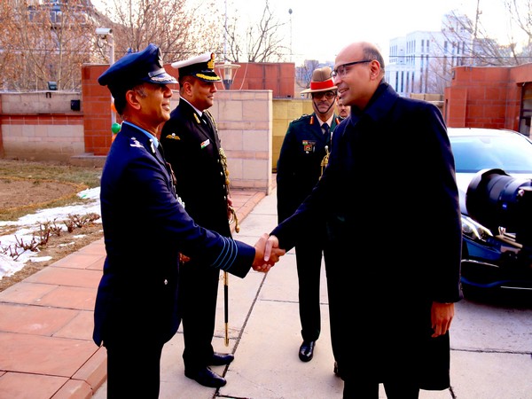 Indian Embassy in Beijing celebrating India's 73rd Republic Day