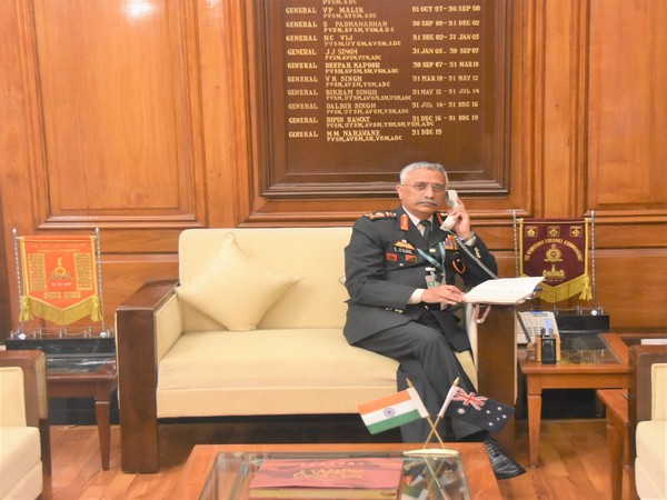 Chief of Army Staff General MM Naravane had a telephonic conversation with Lieutenant General Rick Burr, Chief of the Australian Army