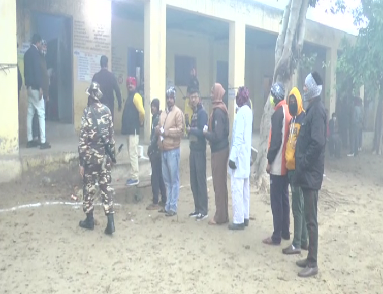 Visual from polling booth in UP's Aligarh