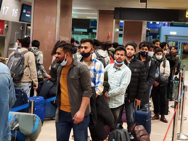 Indian nationals at Bucharest airport