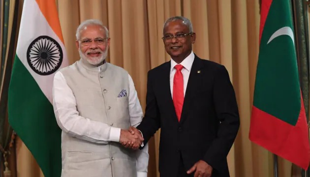 Maldives President Ibrahim Mohamed Solih and Prime Minister Narendra Modi