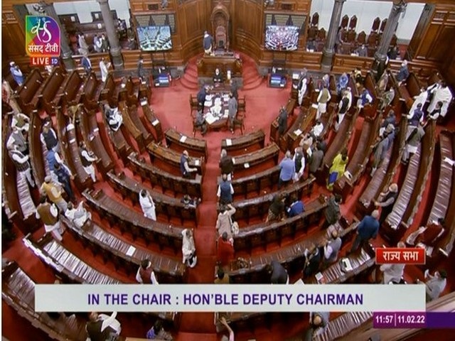 Rajya Sabha adjourned till noon