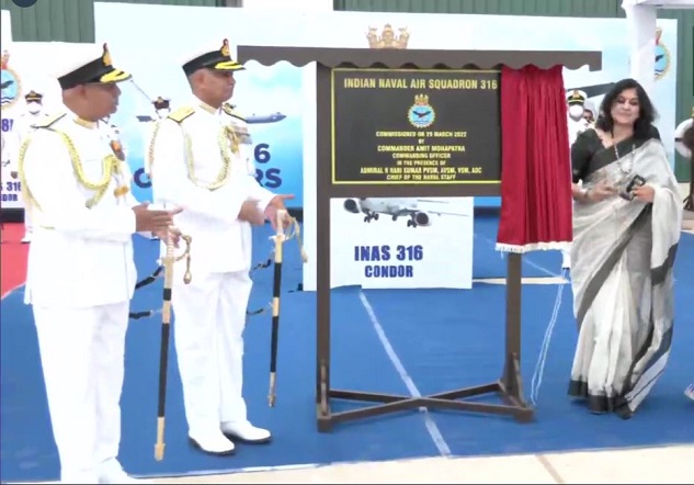 INAS 316 commissioned at INS Hansa in Goa today