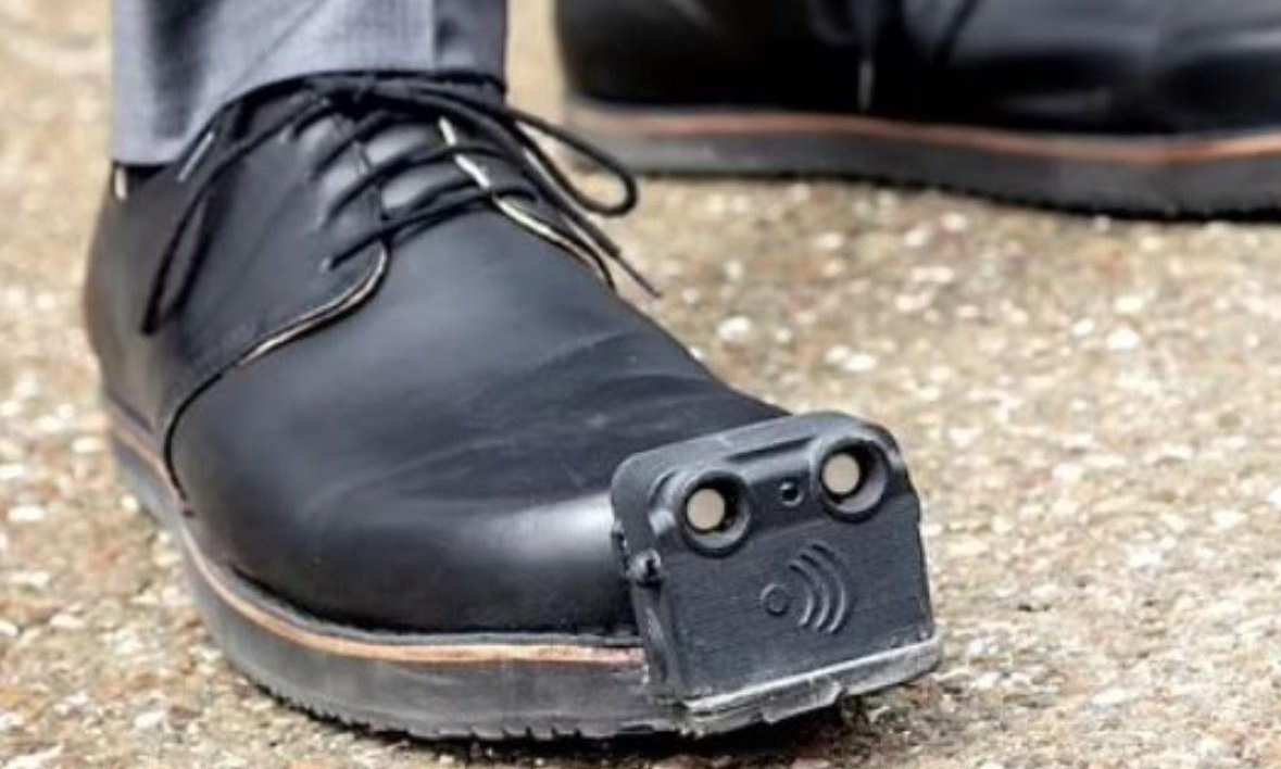 Sensor-enabled smart shoe for visually impaired