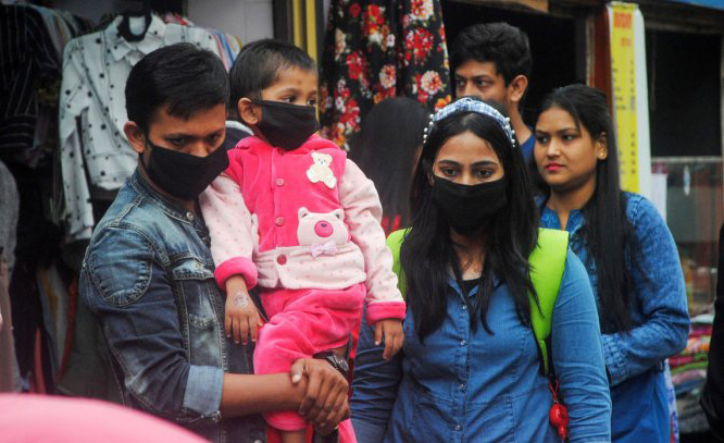 People wearing mask in public place (File Photo)