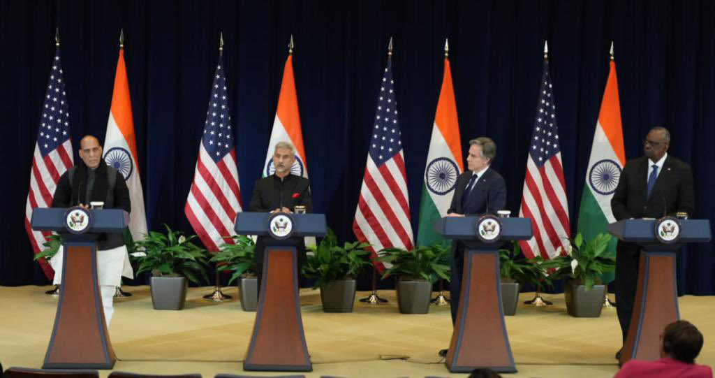 Defence and Foreign ministers of India and US held fourth India-USA 2+2 Ministerial Dialogue