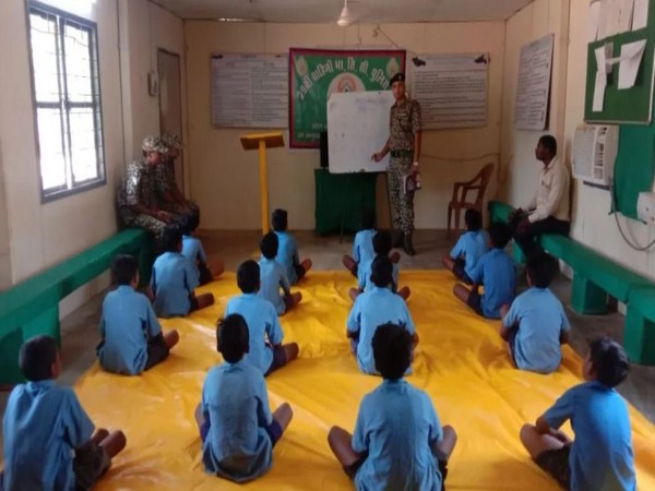 ITBP personnel coach students in remote Chhattisgarh school