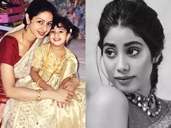 Bollywood actor Janhvi Kapoor and Her Mother Sridevi