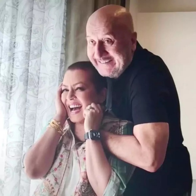 Anupam Kher with Mahima Chaudhry  (File Photo)