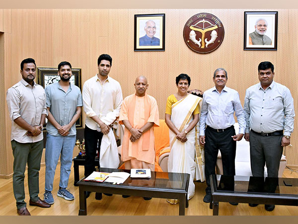 Major' movie team with UP CM Yogi Adityanath