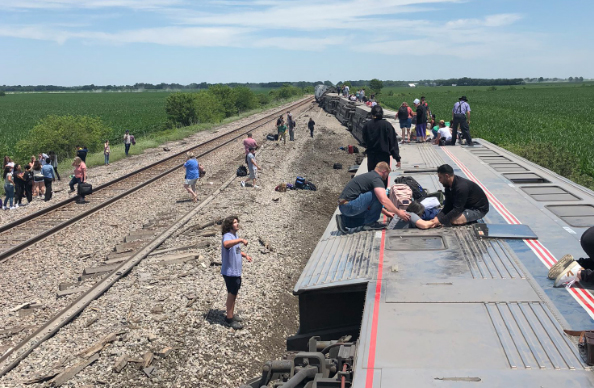 Amtrak train crash in US' Missouri