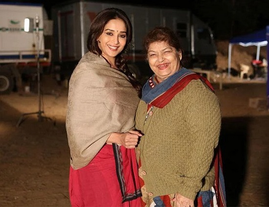 Bollywood choreographer Saroj Khan and Madhuri Dixit (File Photo)