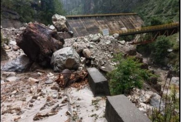 Heavy rains have caused cloudburst and flash floods in Himachal Pradesh's Manikaran Valley