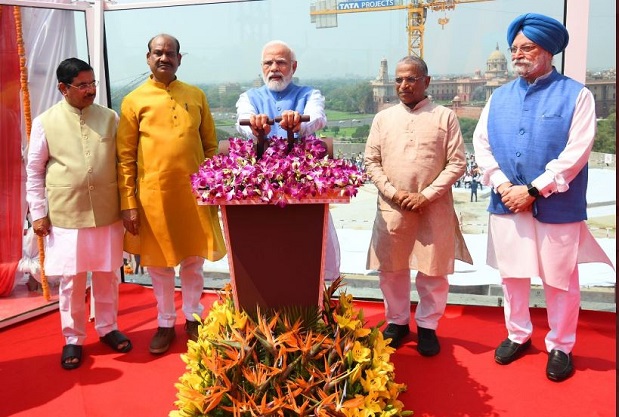 PM Narendra Modi unveils national emblem on new Parliament building
