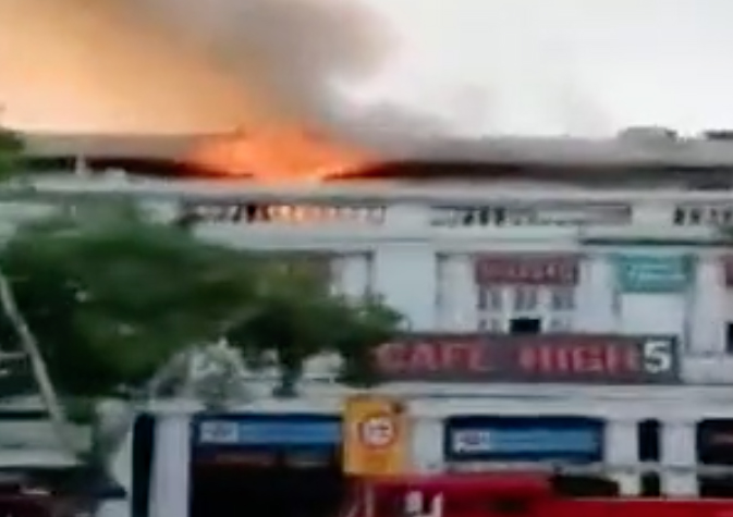 Fire breaks out at Delhi's Connaught Place