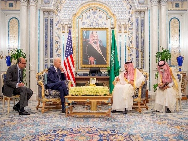 US President Joe Biden with Saudi Crown Prince Mohammed bin Salman