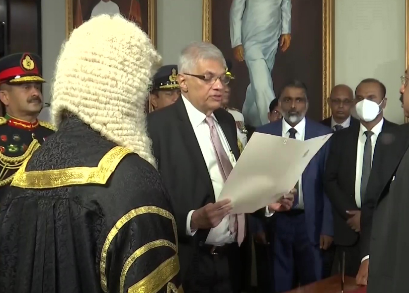 Ranil Wickremesinghe takes oath as President Sri Lanka