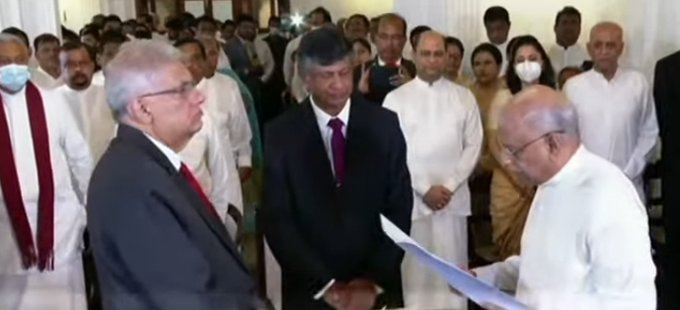 Dinesh Gunawardena takes oath as Sri Lanka Prime Minister