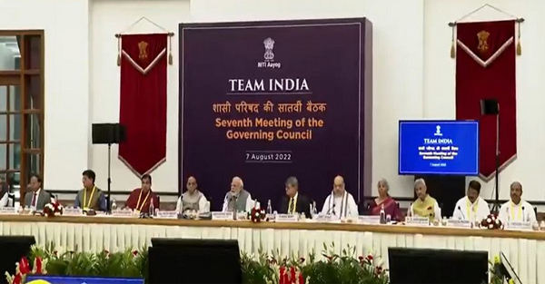 Visuals from NITI Aayog's governing council meeting