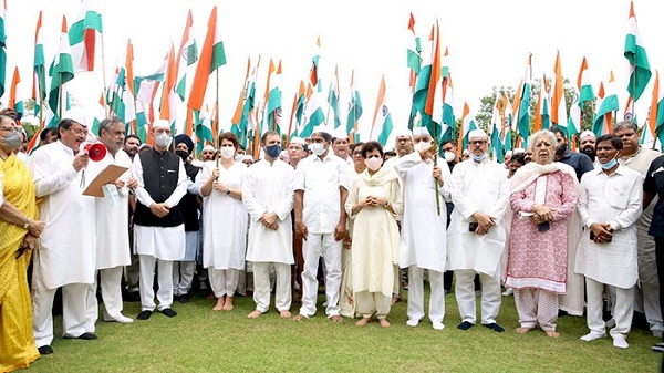 Congress holds 'Azadi Gaurav Yatra' on Independence Day 2022