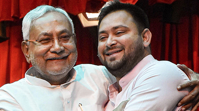 Bihar Chief Minister Nitish Kumar and Deputy CM Tejashwi Yadav (File Photo)