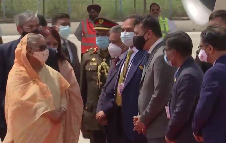 PM Sheikh Hasina arrives in India