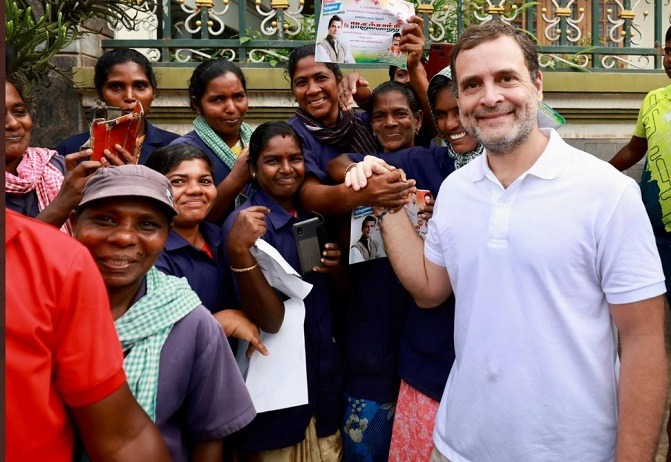 Rahul Gandhi at Congress Bharat Jodo Yatra Day 4