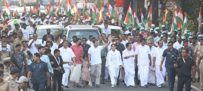 Rahul Gandhi at Congress Bharat Jodo Yatra Day 11