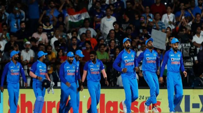 Team India during second T20I in Nagpur
