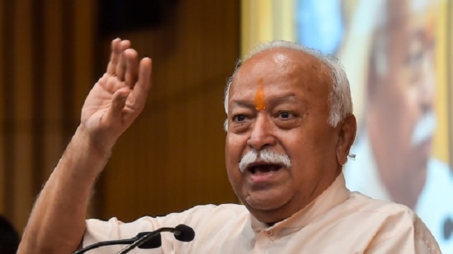 Rashtriya Swayamsevak Sangh chief Mohan Bhagwat,