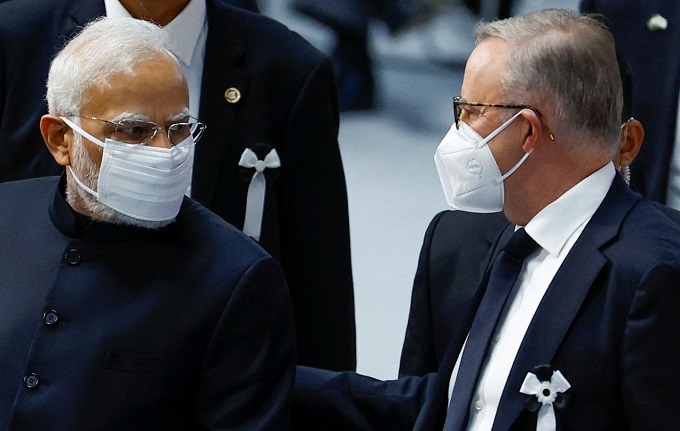PM Narendra Modi and Australian Prime Minister Anthony Albanese