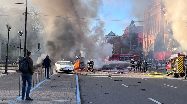 Multiple explosions heard in Kyiv