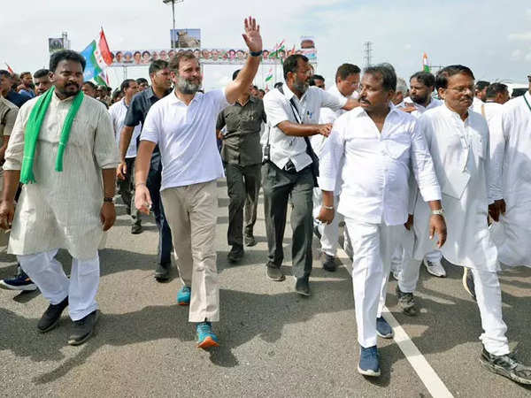 Telangana leg of Bharat Jodo Yatra to resume on 27 October (File)