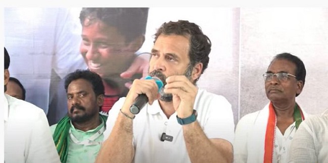 TRS, BJP two sides of same coin, says Congress leader Rahul Gandhi in Telangana