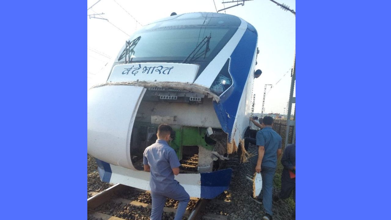 Vande Bharat Express Train Damaged Again