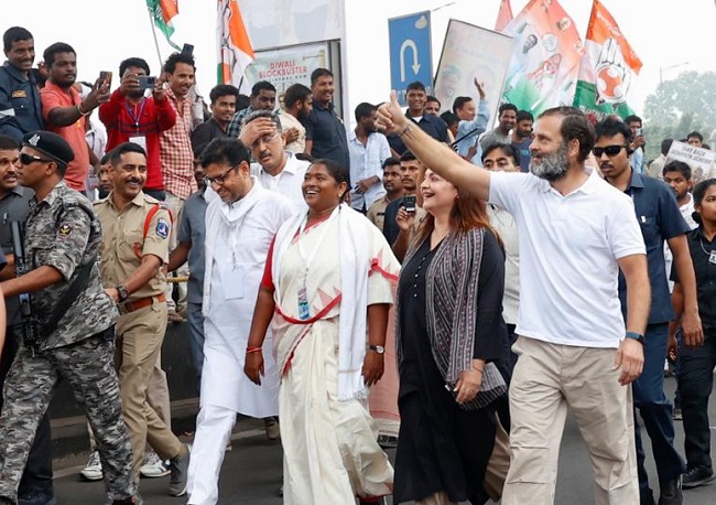 Congress Bharat Jodo Yatra enters 8th day in Telangana