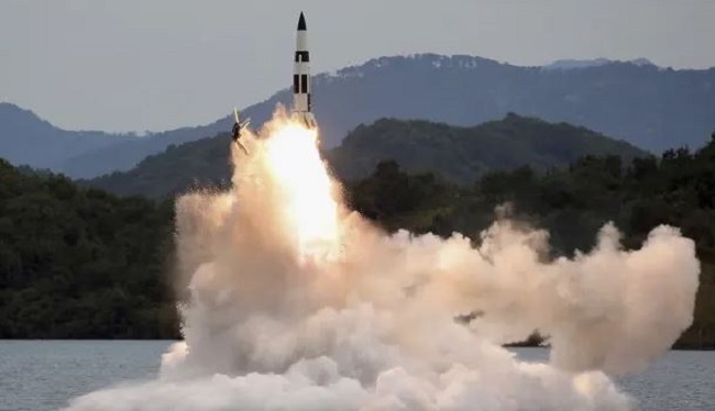 North Korea fires missile across maritime border (File)