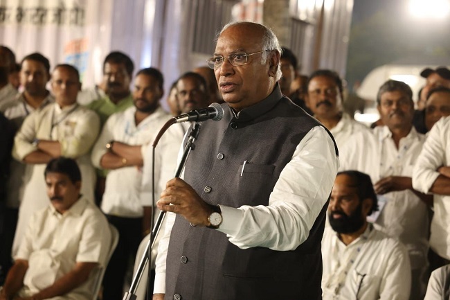 Congress president Mallikarjun Kharge