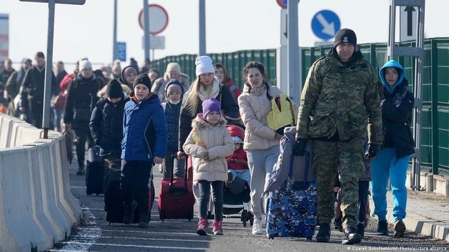 14 million Ukrainians displaced from their homes since Russian invasion (File)
