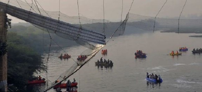 Search and rescue operation called off in Morbi bridge collapse (File)